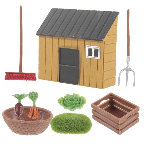 UPKOCH 1Satz Bauernhaus Modell Teiliges Zubehör für Garten Dekoration für Fantasievolles Rollenspiel für Mini und Puppenhaus Deko UPKOCH 1Satz Bauernhaus Modell Teiliges Zubehör für Garten Dekoration für Fantasievolles Rollenspiel für Mini und Puppenhaus Deko von UPKOCH