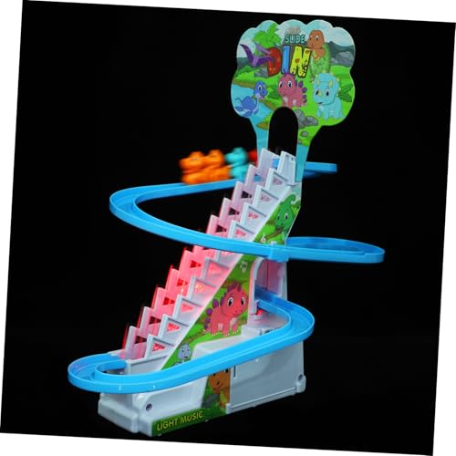 UPKOCH 1Satz Dinosaurier Klettertreppen mit Musik und Licht Elektrisches Treppenspielzeug für Dinosauriern für Geburtstage und Feiertage von UPKOCH