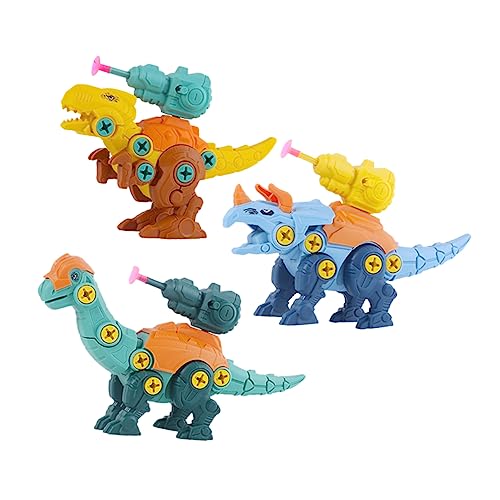UPKOCH 1Satz Dinosaurier Zum Zusammensetzen Abnehmbare Dinosaurier Figuren Mit Flexiblen Saugnäpfen Für Inklusive Triceratops Und Brachiosaurus von UPKOCH