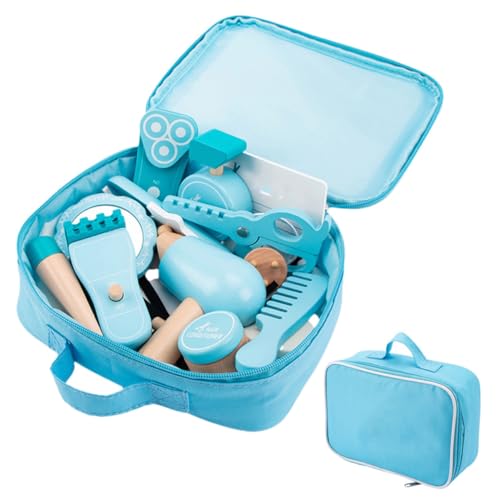 UPKOCH 1Satz Friseur Spielzeugset für Holz Friseursalon Kit mit Haarschneider Haartrockner und Zubehör Rollenspielzeug für Jungen und Kreative Spiele und UPKOCH 1Satz Friseur Spielzeugset für Holz Friseursalon Kit mit Haarschneider Haartrockner und Zubehör Rollenspielzeug für Jungen und Kreative Spiele und von UPKOCH