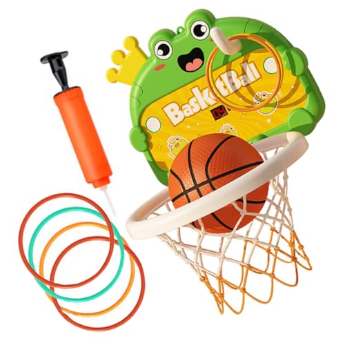 UPKOCH Basketballkorb Für Die Tür Jungen Und Mädchen Basketballspielzeug Indoor-Spielzeug Höhenverstellbar Cartoon-Rahmen von UPKOCH
