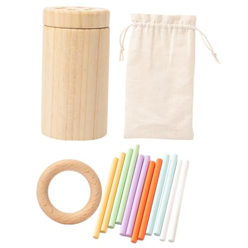 UPKOCH 1Satz Holz Balancierstäbe Montessori Balance Stapelspiel für Fördert Kreativität Motorische Fähigkeiten und Problemlösungsfähigkeiten für Jungen und Mädchen Ab Jahr von UPKOCH