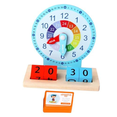 UPKOCH 1Satz Holz Lernuhr Für Pädagogisches Zur Zeitkognition Holzspielzeug Für Vorschulkinder Und Grundschüler Zur des Zeitverständnisses UPKOCH 1Satz Holz Lernuhr Für Pädagogisches Zur Zeitkognition Holzspielzeug Für Vorschulkinder Und Grundschüler Zur des Zeitverständnisses von UPKOCH