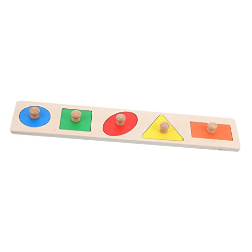 UPKOCH 1Satz Holz Puzzle für Kleinkinder Geometrisches Lernspielzeug zur Farbzuordnung und Formensortierung Fördert Feinmotorik und Hand Augen Koordination für Vorschulkinder von UPKOCH