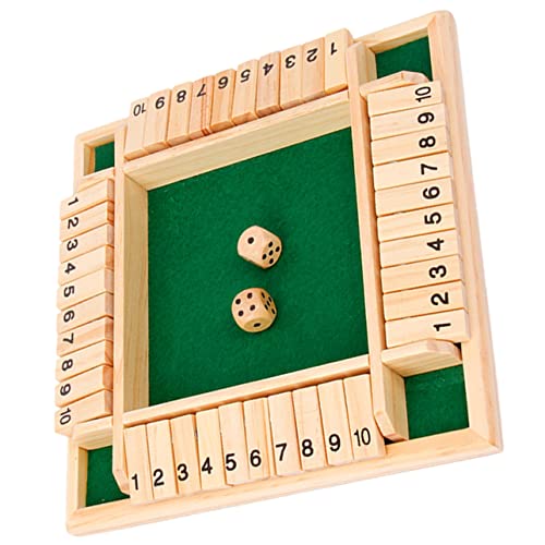 UPKOCH 1Satz Holz Würfelspiel Lustiges Brettspiel für Spieler Interaktive Partyspiel Requisite mit Design für Familienunterhaltung und Freizeitspiele Sicher UPKOCH 1Satz Holz Würfelspiel Lustiges Brettspiel für Spieler Interaktive Partyspiel Requisite mit Design für Familienunterhaltung und Freizeitspiele Sicher von UPKOCH