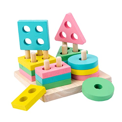 UPKOCH 1Satz Holzbausteine Für Geometrische Formen Stapelspielzeug Pädagogische Lernspielzeuge Für Kleinkinder Farbenfroh Und Vielseitig Kreativität UPKOCH 1Satz Holzbausteine Für Geometrische Formen Stapelspielzeug Pädagogische Lernspielzeuge Für Kleinkinder Farbenfroh Und Vielseitig Kreativität von UPKOCH