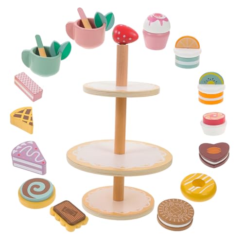 UPKOCH 1Satz Kuchenset Stöckiger Dessert Stand mit Realistischen Cupcake Requisiten Holzspielzeug für Rollenspiele Zubehör für Kindergarten und Frühe Bildung UPKOCH 1Satz Kuchenset Stöckiger Dessert Stand mit Realistischen Cupcake Requisiten Holzspielzeug für Rollenspiele Zubehör für Kindergarten und Frühe Bildung von UPKOCH