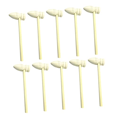 UPKOCH 1Satz Mini Holzhammer Für Kreatives DIY Robuste Und Sichere Holzspielzeuge Für Kleine Hände Für Bastelprojekte Und Spielspaß von UPKOCH