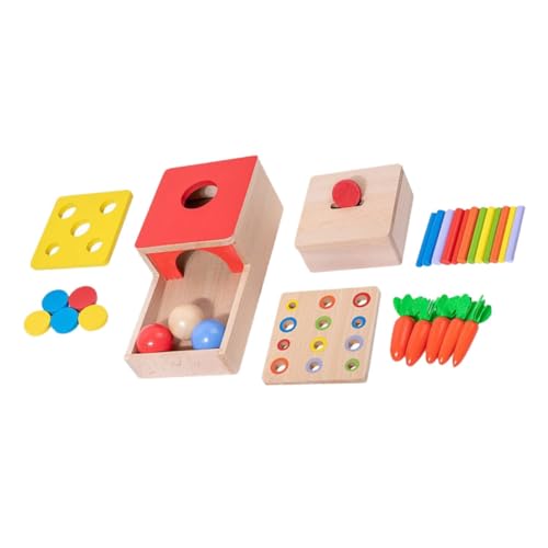 UPKOCH 1Satz Montessori für Pädagogisches Sensorisches Hand Augen Koordination Geeignet für Vorschulkinder aus Langlebigem Holzmaterial für Praktische von UPKOCH