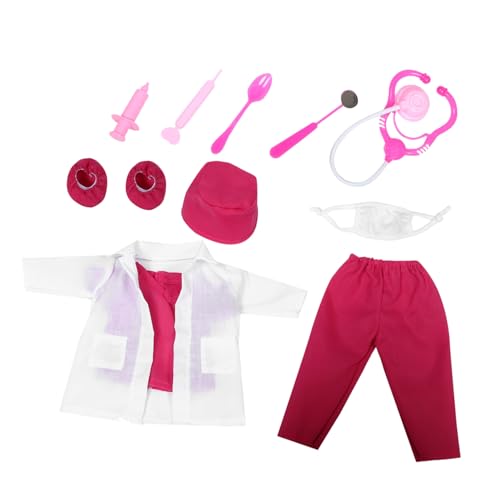 UPKOCH 1Satz Puppenarztkostüm für Puppen mit Uniform und Mini Werkzeugen für Kreatives Rollenspiel für Vorstellungskraft und Sozialer Interaktion UPKOCH 1Satz Puppenarztkostüm für Puppen mit Uniform und Mini Werkzeugen für Kreatives Rollenspiel für Vorstellungskraft und Sozialer Interaktion von UPKOCH