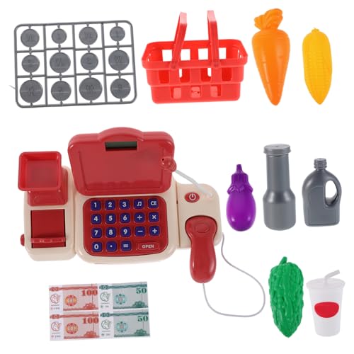UPKOCH 1Satz Registrierkasse für Multifunktionales Lebensmittelladen Einkaufsspielset mit Scanner und Taschenrechner für Jährige Jungen UPKOCH 1Satz Registrierkasse für Multifunktionales Lebensmittelladen Einkaufsspielset mit Scanner und Taschenrechner für Jährige Jungen von UPKOCH