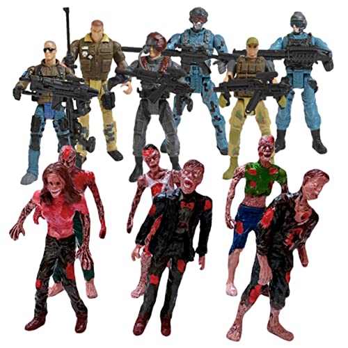UPKOCH 1Satz Soldaten Modelle Und Zombie Zombie Modelle Flexible Soldaten Figuren Realistische Actionfiguren Für Jahren von UPKOCH