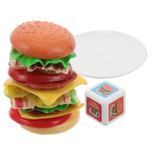 UPKOCH 1Satz Stapelspielzeug Hamburger Für Kleinkinder Interaktives Balance Koordination Und Logischem Farbenfrohes Design Für Spielerisches Lernen von UPKOCH