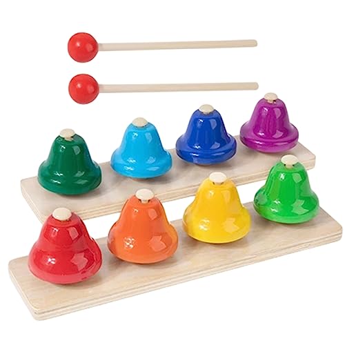 UPKOCH 1Satz Teiliges Aus Schreibtisch Handglocken Percussion Instrumente Für Schulhandglocken Für Musikalische Früherziehung Klangspielzeug Für Klassenzimmer Und Zuhause von UPKOCH
