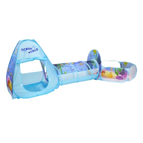 UPKOCH 1Satz Teiliges Kinderzelt mit Faltbarem Spieltunnel und Unterwasserwelt für Drinnen und Draußen für Kreative Spiele und Spaß im Freien von UPKOCH