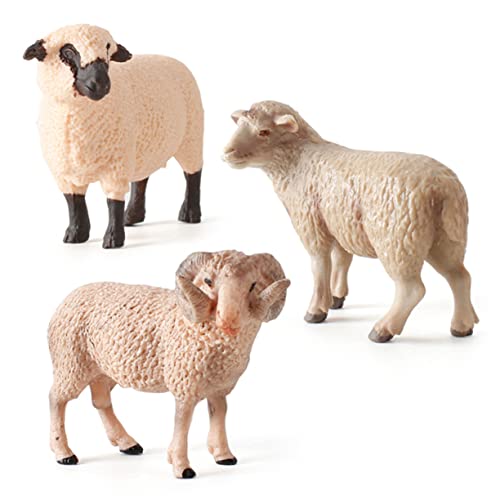 UPKOCH 1Stk Schafverzierung für Zimmer tierfiguren für Kinder Schafe Geschenke Kinder dekor Modelle Spielzeuge Schaf-Modell Schaf-Ornament Kuchen schmücken Tellerventil Dekorationen Lamm von UPKOCH