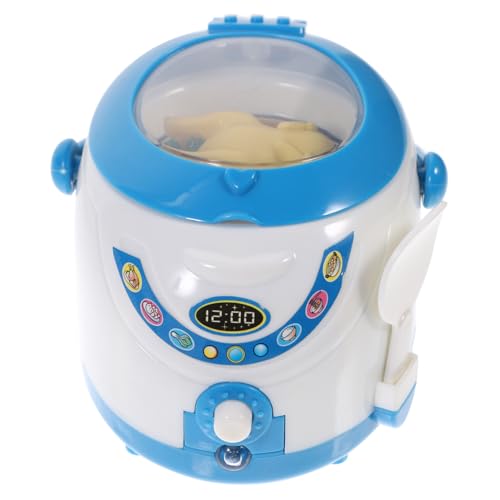 UPKOCH 1Stk Simulierter Reiskocher Mädchen Junge Puppenhaus klein küchenspielzeug für Kitchen Toys for Spielhausversorgung simuliertes Möbelspielzeug Plastik Blue von UPKOCH