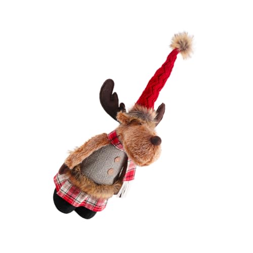 UPKOCH Einzigartige Weihnachten Elch Tier Figurine Dehnbar Weihnachten Puppe Ornamente Für Party von UPKOCH