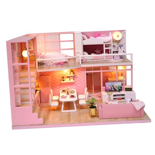 UPKOCH 1Stück DIY Bausatz Kreatives Kabinenmodell Zum Selbstmontieren Handgefertigtes Für Freunde Und Familie Traumvilla Im Engel Stil Manuelles Bastelset von UPKOCH