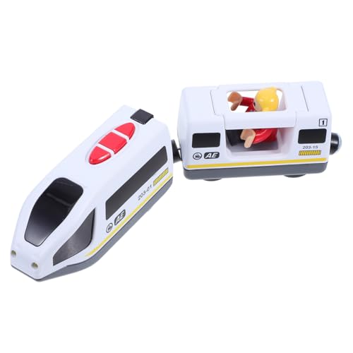 UPKOCH 1Stück Elektrische aus Magnetlegierung für Connectable Train Toy Weiß Lernspielzeug für Kleinkinder Fördert Interaktion und Kognitive Fähigkeiten von UPKOCH
