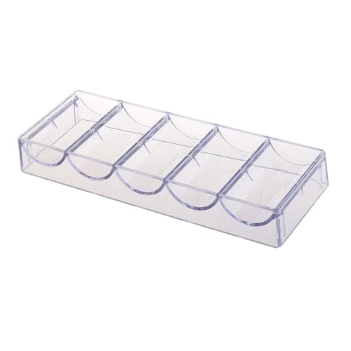 UPKOCH 1Stück Kleiner Pokerbehälter Transparente Chips Aufbewahrungsbox Chips Speicherbox für Organisiert und Schützt Ihre Spielchips für Zuhause und Unterwegs von UPKOCH