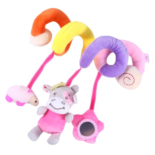 UPKOCH 1Stück Multifunktionales Kinderwagen mit Spiraldesign Klingender Glocke für Babybett Kinderwagen und Autositz Fördert Entdeckergeist Ihres Junge Mädchen Kuh Stil von UPKOCH