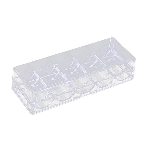UPKOCH 1Stück Poker Chips Organizer Box Chips Aufbewahrungskoffer Für Poker Chips Transparente Chip Speicherplatte Für Einfache Handhabung Und Ordnung von UPKOCH