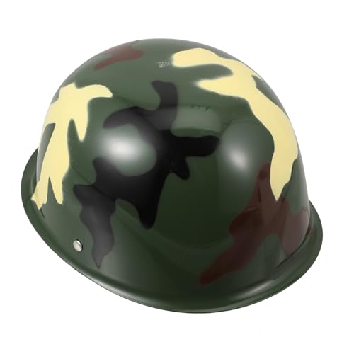 UPKOCH 1stk Camouflage-helm Straßenberghelme Simulationssoldatenhut Polizeiabzeichen Radfahren Fahrradhelm Kostümierte Frauen Vietnam-helm Helmzubehör Plastik Kopfbedeckung Kind Tarnung von UPKOCH