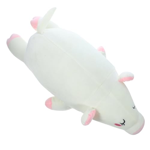 UPKOCH 1stk Schweinepuppe Gefüllte Puppe Werfen Kissen Puppe Geburtstagsgeschenk Puppe Cartoon-puppenspielzeug Plüschpuppenspielzeug Pp Baumwolle Weiß von UPKOCH