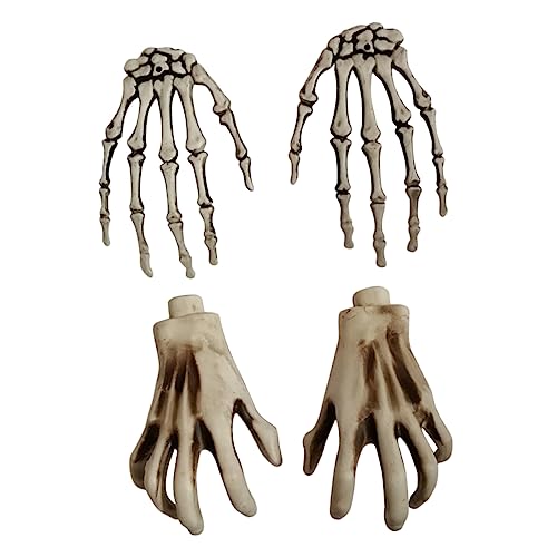 UPKOCH 2 Paar Geisterhand Sensenmann Schnitter Masken Aufkleber Halloween Horror Halloween grusel Halloween-Horror skeletthand Halloween-Skelettpfähle Halloween-Party- Plastik von UPKOCH