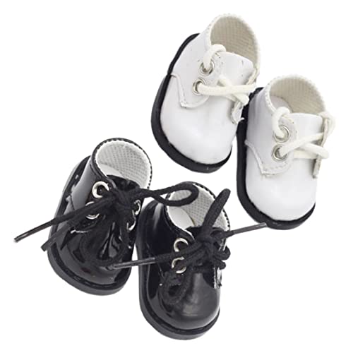 UPKOCH 20 cm Puppen-Miniatur-Schuh-Set 2 Paar Handgefertigte Miniatur-Puppen-Sportschuhe Für Jungen Und Mädchen Spielzeug- von UPKOCH