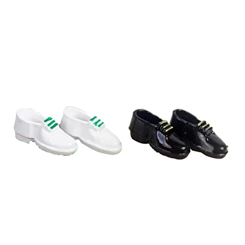 UPKOCH 2paare Mini Schuhmodell Für Puppenhaus Aus Kunstleder Dekorationszubehör Für Spielzeug-Schuh-Accessoires Und Langlebig Und Praktisch Für Kreative Bastelprojekte von UPKOCH