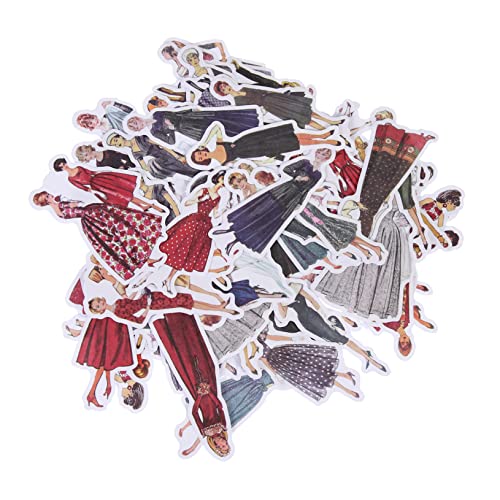 UPKOCH Aufkleber Für Scrapbook 2er-Pack Mit 40 Selbstklebenden Journaling-aufklebern Vintage-Figuren Für Handkonto von UPKOCH