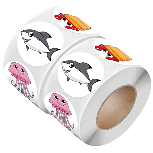 UPKOCH 2 Rollen 1000 Stück Aufkleber Messgerät Led-Dekoration Türvorhang-Banner Rollkragen -Leggings Schwalbenschwanz-Dekoration Selbstklebende Dekoration Beige Papier von UPKOCH