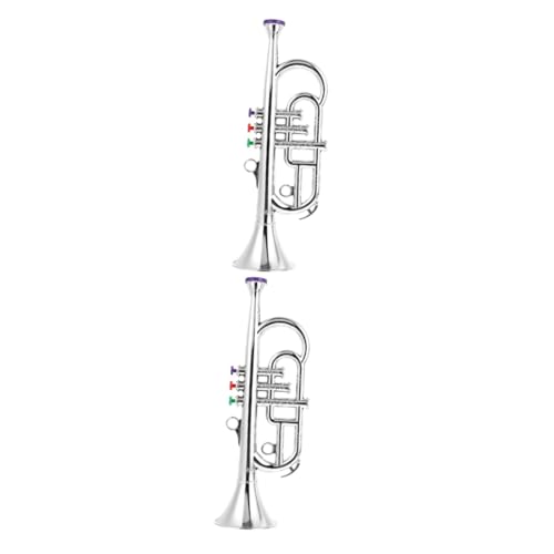 UPKOCH 2 STK Saxophon-Modell Trompetenlärm Spielzeuge Musikinstrumente Kinderspielzeug Modelle Spielzeug für Kleinkinder Simulation Musikinstrument Trompetenmodell Kupferrohr Klarinette von UPKOCH