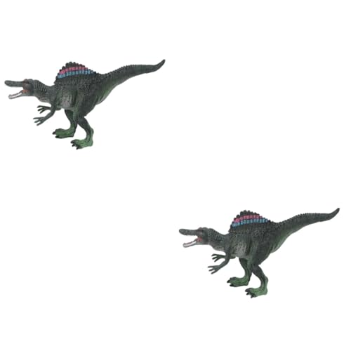 UPKOCH 2 STK Stachelrücken-Drachen Hand Desktop-Spielzeug Dinosaurier-Figur Desktop-Dekoration Schreibtischaufsatz Miniatur-Dinosaurier Miniaturen Ornament Kind Tier Plastik Spinosaurus von UPKOCH