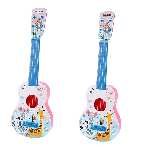 UPKOCH 2 STK Ukulele-Spielzeuggitarre für Kinder Musikalisches Gitarrenspielzeug Kinder Gitarre für anfänger kindergitarre Kinder Gitarren Spielzeuge Kinderspielzeug Kinder-Ukulele groß von UPKOCH