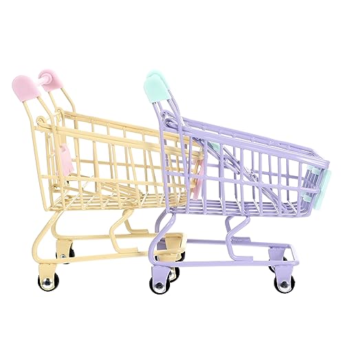 UPKOCH 2 STÜCK Teiliges Mini Einkaufswagen aus Metall mit Glatter Oberfläche Farbenfrohes Kaufladen Zubehör für Mädchen Dekoratives Miniatur Supermarkt Rollenspiel Zufällige Farbe UPKOCH 2 STÜCK Teiliges Mini Einkaufswagen aus Metall mit Glatter Oberfläche Farbenfrohes Kaufladen Zubehör für Mädchen Dekoratives Miniatur Supermarkt Rollenspiel Zufällige Farbe von UPKOCH