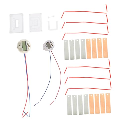 UPKOCH 2 Sätze DIY Obstbatterie Experimentierset mit Metall Kupfer elektroden für Wissenschaftliches Lernspielzeug Elektronische Früchte Uhr für Spielerisches Stromerzeugen und UPKOCH 2 Sätze DIY Obstbatterie Experimentierset mit Metall Kupfer elektroden für Wissenschaftliches Lernspielzeug Elektronische Früchte Uhr für Spielerisches Stromerzeugen und von UPKOCH
