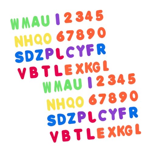 UPKOCH 2 Sätze Eva Badewannen Alphabet mit Buchstaben Zahlen Badespielzeug für Kleinkinder Lernfähigkeiten und Farben für Unvergesslichen Badespaß von UPKOCH