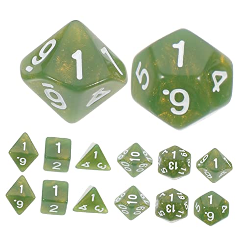 UPKOCH 2 Sätze Facettenreicher Würfelsatz Lustige Würfel Rollenspiel Würfel Zahlenwürfel Würfel Masse Party Würfelspiele Groß Mehrseitig Tragbare Würfel Spielwürfel Requisiten Grün Acryl UPKOCH 2 Sätze Facettenreicher Würfelsatz Lustige Würfel Rollenspiel Würfel Zahlenwürfel Würfel Masse Party Würfelspiele Groß Mehrseitig Tragbare Würfel Spielwürfel Requisiten Grün Acryl von UPKOCH