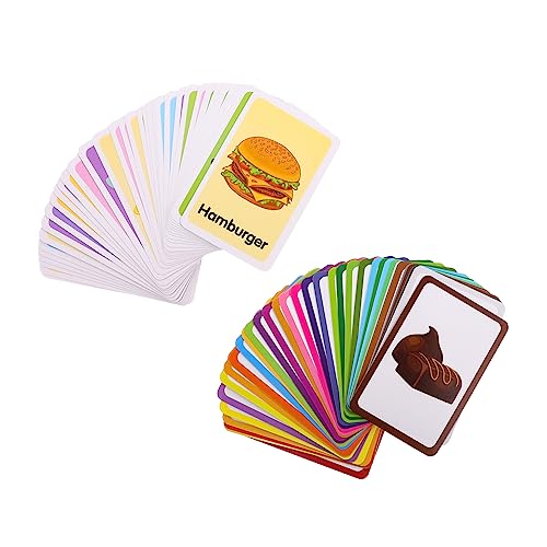 UPKOCH 2 Sätze Früherziehungskarten Cartoon-Flash-Karten Kinderspiele Kleinkindspielzeug Sensorisches Pädagogisches Lernspielzeug Kinderzubehör Beschichtetes Papier Colorful UPKOCH 2 Sätze Früherziehungskarten Cartoon-Flash-Karten Kinderspiele Kleinkindspielzeug Sensorisches Pädagogisches Lernspielzeug Kinderzubehör Beschichtetes Papier Colorful von UPKOCH