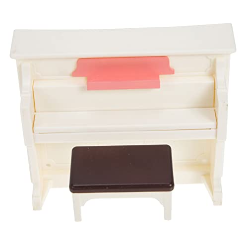 UPKOCH 2 Sätze Klavier mitgebsel kiddibuzz Decor dekoringe Kinderzimmer Dekoration Toy Miniatur Bücherregal Puppenstubenmöbel Zubehör für Puppenhäuser Mini Möbel Abs Weiß von UPKOCH