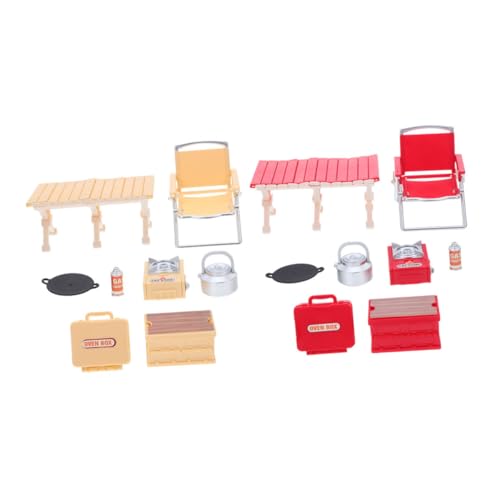 UPKOCH 2 Sätze Maßstab Klappstuhl und Picknick Set mit Miniatur Grill und Camping Zubehör für Fantasievolles und Puppenhaus Dekoration UPKOCH 2 Sätze Maßstab Klappstuhl und Picknick Set mit Miniatur Grill und Camping Zubehör für Fantasievolles und Puppenhaus Dekoration von UPKOCH