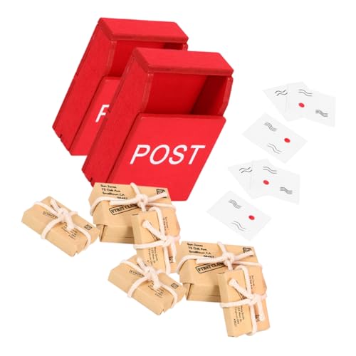 UPKOCH 2 Sätze Maßstab Puppenhaus Zubehör Holzmailbox für Lernspielzeug und Dekoration UPKOCH 2 Sätze Maßstab Puppenhaus Zubehör Holzmailbox für Lernspielzeug und Dekoration von UPKOCH