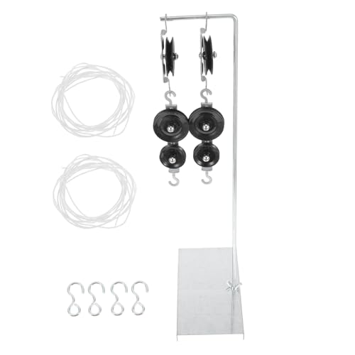 UPKOCH 2 Sätze Metall Pulley System mit Stabilem Halter für Physikunterricht Einzel und Doppelrollenblock für Mechanische Experimente Sekundarstufe UPKOCH 2 Sätze Metall Pulley System mit Stabilem Halter für Physikunterricht Einzel und Doppelrollenblock für Mechanische Experimente Sekundarstufe von UPKOCH