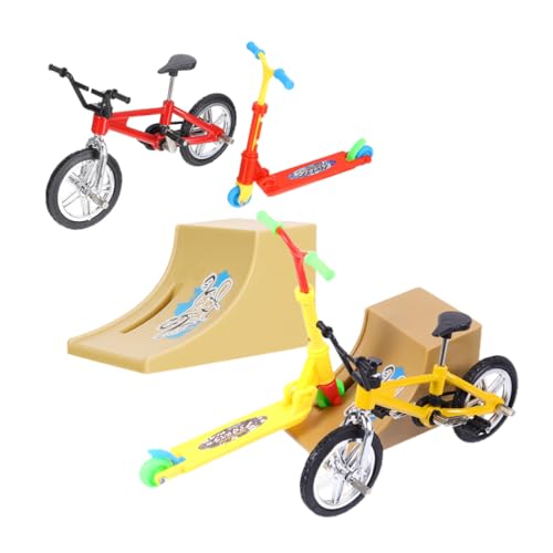 UPKOCH 2 Sätze Mini Finger Bike Set Teiliges Set aus Finger Skateboard Robustes Tischspielzeug für Fördert Kreativität und Koordination für Schule und Zuhause von UPKOCH