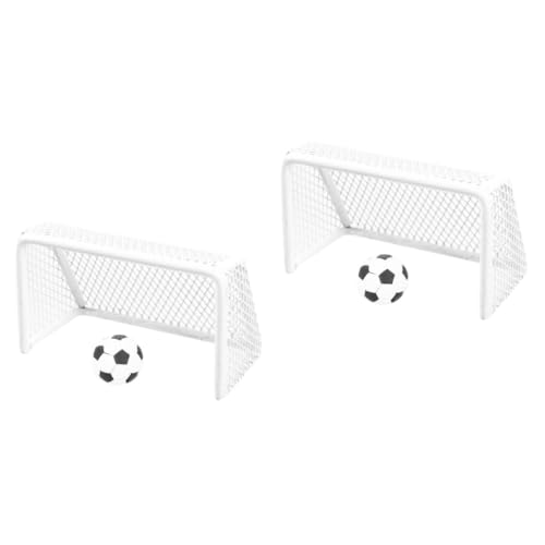 UPKOCH 2 Sätze Mini Fußballtor Set mit Ball Miniatur Fußball Dekoration für Puppenhaus Micro Landschaftsornament Tragbar und Robust als Tiny Ball Accessoire für Garten und Indoor UPKOCH 2 Sätze Mini Fußballtor Set mit Ball Miniatur Fußball Dekoration für Puppenhaus Micro Landschaftsornament Tragbar und Robust als Tiny Ball Accessoire für Garten und Indoor von UPKOCH