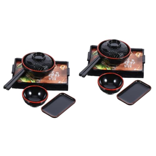 UPKOCH 2 Sätze Miniatur Geschirr Set für Puppenhaus Teiliges Set aus Stabilen mit Schüsseln und Essstäbchen für Kreative Rollenspiele und Puppenhaus Dekoration UPKOCH 2 Sätze Miniatur Geschirr Set für Puppenhaus Teiliges Set aus Stabilen mit Schüsseln und Essstäbchen für Kreative Rollenspiele und Puppenhaus Dekoration von UPKOCH
