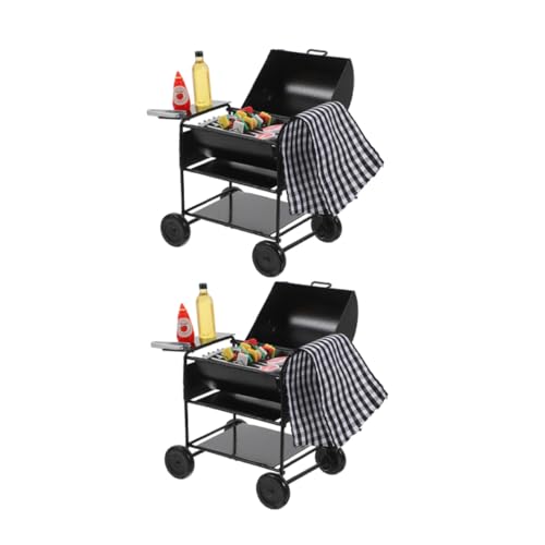 UPKOCH 2 Sätze Miniatur Schwarzer Barbecue Grill Modell Kleiner Puppenhaus Grill Zubehör Für Kreatives Rollenspiel Und Deko In Mini Outdoor Szenen UPKOCH 2 Sätze Miniatur Schwarzer Barbecue Grill Modell Kleiner Puppenhaus Grill Zubehör Für Kreatives Rollenspiel Und Deko In Mini Outdoor Szenen von UPKOCH